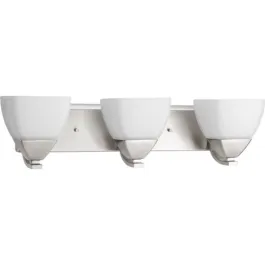 Progress Lighting Appeal 3-Light Bath Vanity Light - 120V - Brushed Nickel
