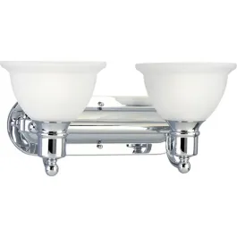 Progress Lighting Madison 2-Light Bath Vanity Light - 120V - Polished Chrome