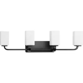 Progress Lighting Cowan 4-Light Bath Vanity Light - 120V - Matte Black