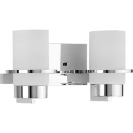Progress Lighting Reiss 2-Light Bath Vanity Light - 120V - Polished Chrome