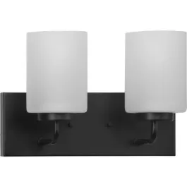 Progress Lighting Merry 2-Light Bath Vanity Light - 120V - Matte Black