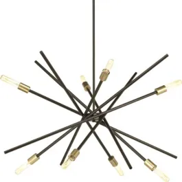 Progress Lighting Astra 43" 8-Light Chandelier - 120V - Antique Bronze