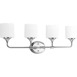 Progress Lighting Lynzie 4-Light Bath Vanity Light - 120V - Polished Chrome