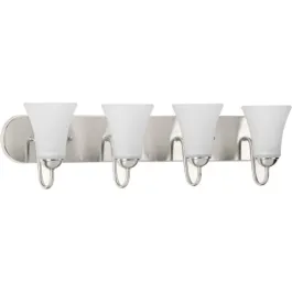 Progress Lighting Classic 4-Light Bath Vanity Light - 120V - Brushed Nickel