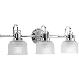 Progress Lighting Archie 3-Light Bath Vanity Light - 120V - Polished Chrome