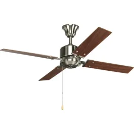 Progress Lighting Clifton Heights 52" 4-Blade Ceiling Fan - Reversible Blades - 120V - Brushed Nickel