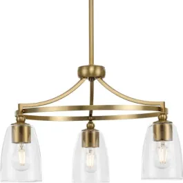 Progress Lighting Parkhurst 3-Light Chandelier - 120V - Brushed Bronze