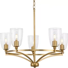 Progress Lighting Parkhurst 5-Light Chandelier - 120V - Brushed Bronze