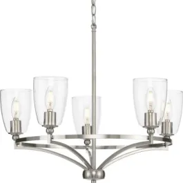 Progress Lighting Parkhurst 5-Light Chandelier - 120V - Brushed Nickel