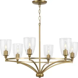 Progress Lighting Parkhurst 6-Light Chandelier - 120V - Brushed Bronze