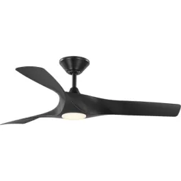 Progress Lighting Ryne 52" 3-Blade Indoor/Outdoor LED Ceiling Fan - 3000K - 120V - Black