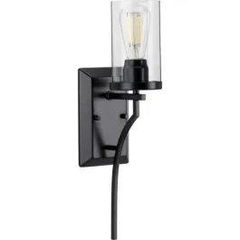 Progress Lighting Lassiter 1-Light Wall Sconce - 120V - Matte Black