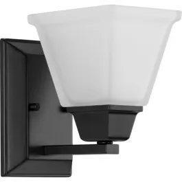 Progress Lighting Clifton Heights 1-Light Bath Vanity Sconce - 120V - Matte Black