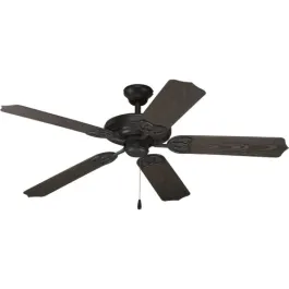 Progress Lighting AirPro Outdoor 52" 5-Blade Indoor/Outdoor Ceiling Fan - 120V - Forged Black