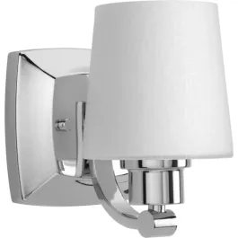 Progress Lighting Glance 1-Light Bath Vanity Sconce - 120V - Polished Chrome