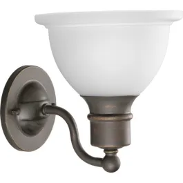 Progress Lighting Madison 1-Light Bath Vanity Sconce - 120V - Antique Bronze