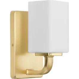 Progress Lighting Cowan 1-Light Bath Vanity Sconce - 120V - Satin Brass