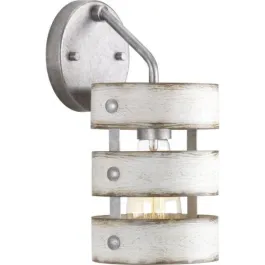 Progress Lighting Gulliver 1-Light Bath Vanity Sconce - 120V - Galvanized Finish