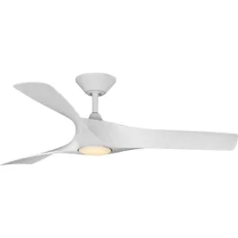 Progress Lighting Ryne 52" 3-Blade Indoor/Outdoor LED Ceiling Fan - 3000K - 120V - Satin White
