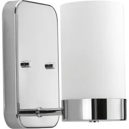 Progress Lighting Elevate 1-Light Bath Vanity Sconce - 120V - Polished Chrome
