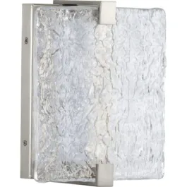 Progress Lighting Stone Glass LED Wall Sconce - 3000K - 120V - Brushed Nickel