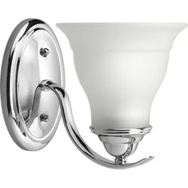 Progress Lighting Trinity 1-Light Bath Vanity Sconce - 120V - Polished Chrome
