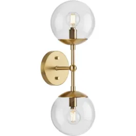 Progress Lighting Atwell 2-Light Wall Sconce - 120V - Brushed Bronze