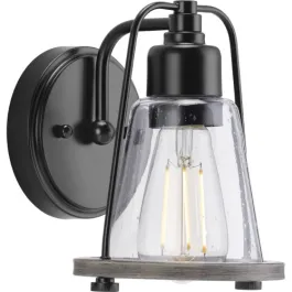 Progress Lighting Conway 1-Light Bath Vanity Sconce - 120V - Matte Black