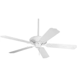 Progress Lighting AirPro Outdoor 52" 5-Blade Indoor/Outdoor Ceiling Fan - 120V - White