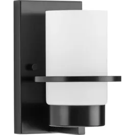 Progress Lighting Reiss 1-Light Bath Vanity Sconce - 120V - Matte Black