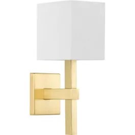 Progress Lighting Metro 1-Light Wall Sconce - 120V - Satin Brass