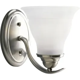 Progress Lighting Trinity 1-Light Bath Vanity Sconce - 120V - Brushed Nickel