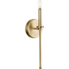 Progress Lighting Elara 1-Light Wall Sconce - 120V - Vintage Brass