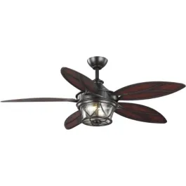 Progress Lighting Alfresco 54" 5-Blade Indoor/Outdoor Ceiling Fan - 120V - Architectural Bronze