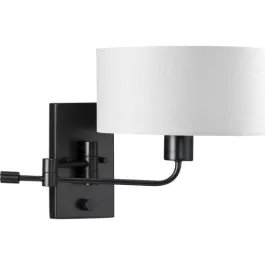Progress Lighting Carrick 1-Light Swing Arm Wall Sconce - 120V - Matte Black