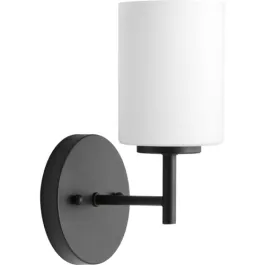 Progress Lighting Replay 1-Light Bath Vanity Sconce - 120V - Textured Black