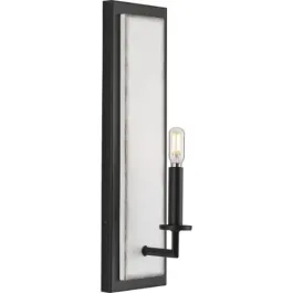 Progress Lighting Galloway 1-Light Wall Sconce - 120V - Matte Black