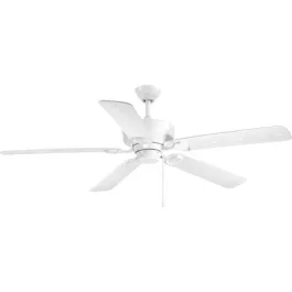 Progress Lighting Lakehurst 60" 5-Blade Indoor/Outdoor Ceiling Fan - 120V - White