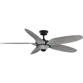 Progress Lighting Mesilla 60" 5-Blade Indoor/Outdoor Ceiling Fan - 120V - Flat Black