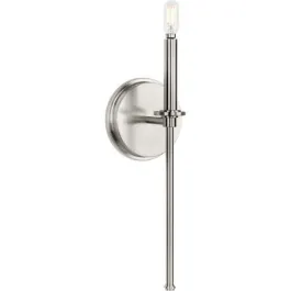 Progress Lighting Elara 1-Light Wall Sconce - 120V - Brushed Nickel