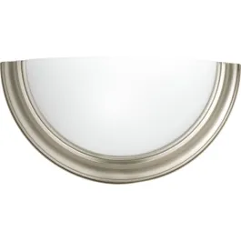 Progress Lighting Eclipse 1-Light Wall Sconce - 120V - Brushed Nickel