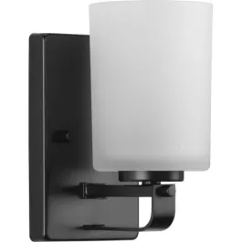 Progress Lighting League 1-Light Bath Vanity Sconce - 120V - Matte Black