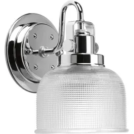 Progress Lighting Archie 1-Light Bath Vanity Sconce - 120V - Polished Chrome