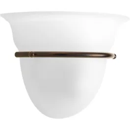 Progress Lighting 1-Light Bell Shape Wall Sconce - 120V - Antique Bronze