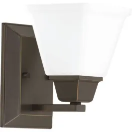 Progress Lighting Clifton Heights 1-Light Bath Vanity Sconce - 120V - Antique Bronze