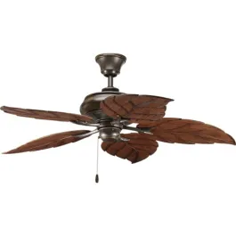 Progress Lighting AirPro Outdoor 52" 5-Blade Indoor/Outdoor Ceiling Fan - 120V - Antique Bronze