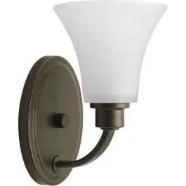 Progress Lighting Joy 1-Light Bath Vanity Sconce - 120V - Antique Bronze