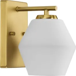 Progress Lighting Copeland 1-Light Bath Vanity Sconce - 120V - Brushed Gold