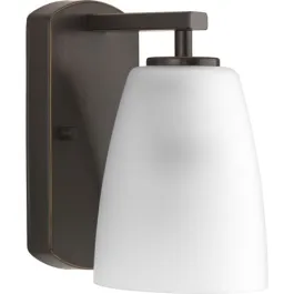 Progress Lighting Leap 1-Light Bath Vanity Sconce - 120V - Antique Bronze
