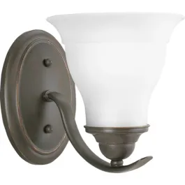 Progress Lighting Trinity 1-Light Bath Vanity Sconce - 120V - Antique Bronze